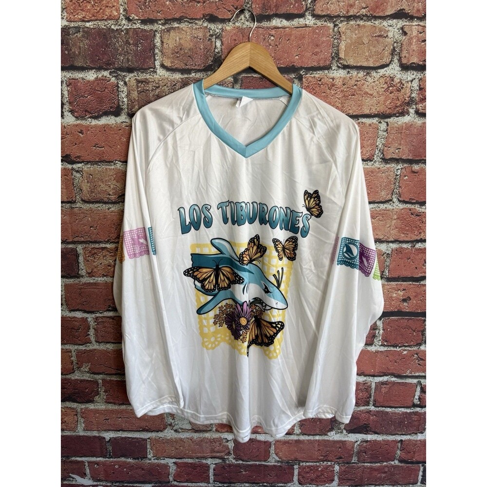 2025 SAN JOSE SHARKS LOS TIBURONES JERSEY LONG SLEEVE X-LARGE